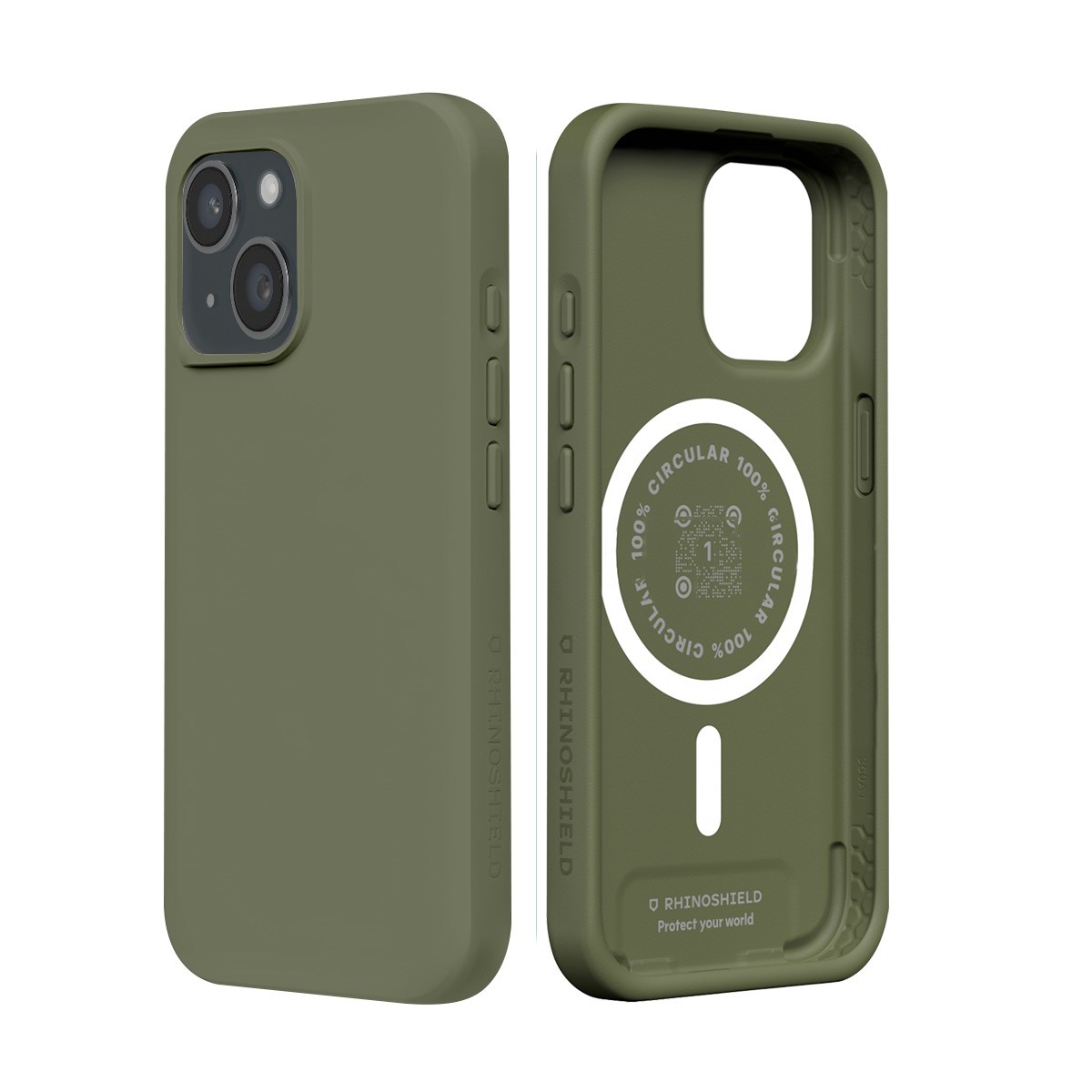 Coque antichoc iPhone 15 Plus RhinoShield SolidX évite les bris d'écran