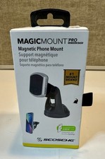 Scosche MagicMount Pro Magnetic Phone Mount with Suction Cup 1 Pack Black NEW 