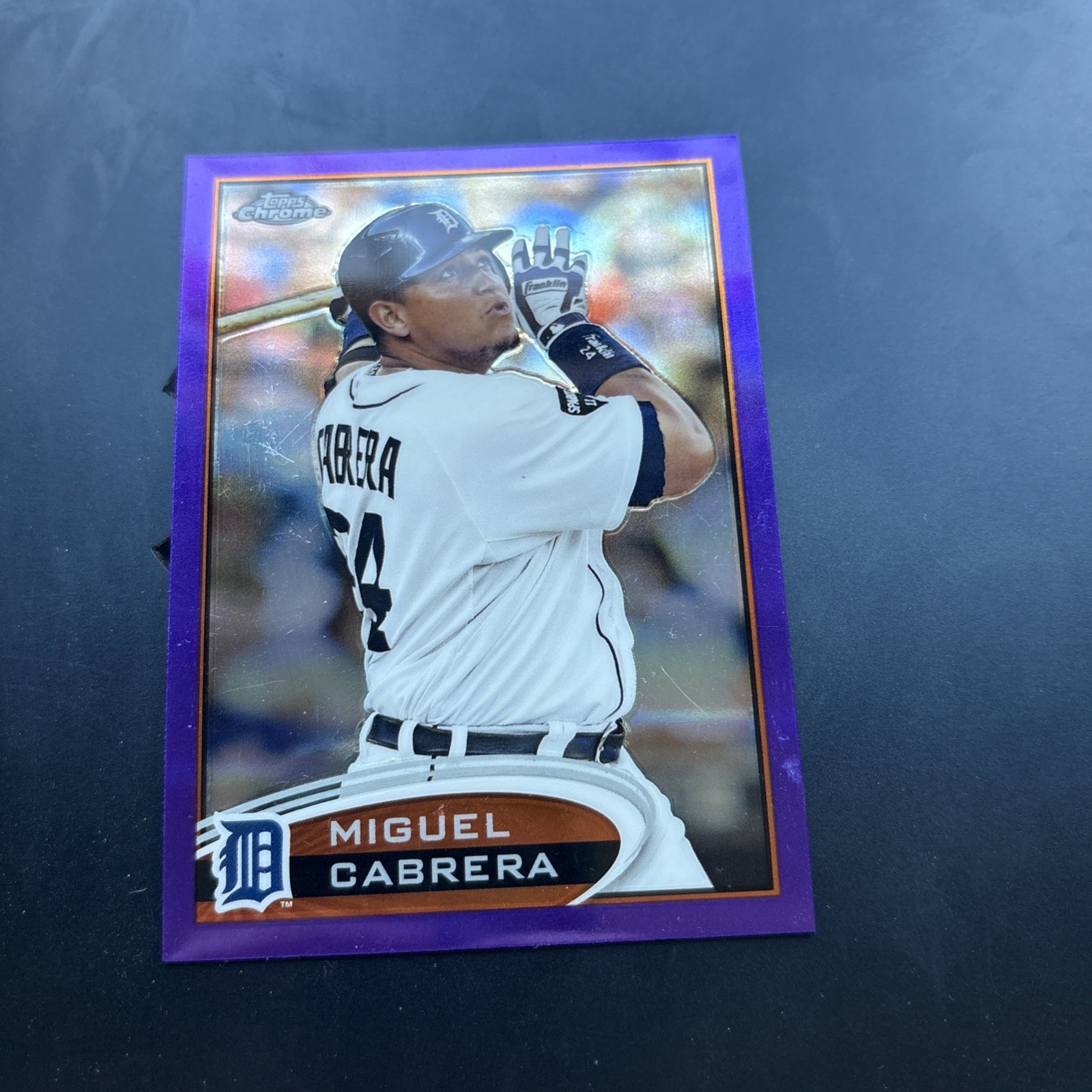2012 Topps Chrome Retail Purple Refractor MIGUEL CABRERA #130