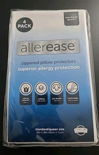 AllerEase Superior Allergy Protection Zippered Protectors Standard/Queen 4 Pack