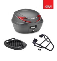Givi Koffer Kit Schwarz B360N2 + Platte SYM Maxsym 400 2021 2022 2023 2024