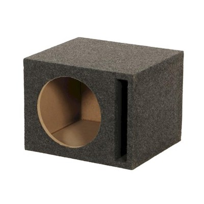 QPower Single 10-Inch Vented Unloaded Subwoofer Speaker Box   Solid 5/8-In