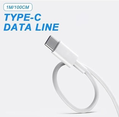 USB-A to USB-C Android Charging & Data Cable 3FT White For Samsung S23 S22 S24