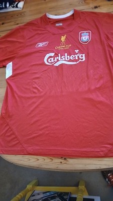 Liverpool Carling Cup Final 2005 Football Shirt Size 2XL