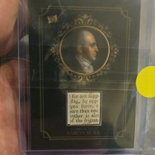 Super Products 2024 Pieces of the Past Aaron Burr Relic Card SINGLE-17