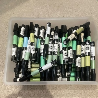 Chartpak AD Alcohol Markers Set - Multicolor, Solid Finish, Box of Art Markers