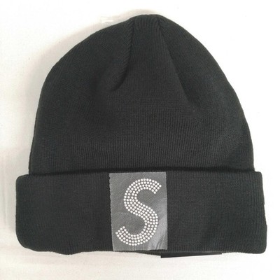 Supreme x New Era x Swarovski Collaboration S Logo Beanie NEW