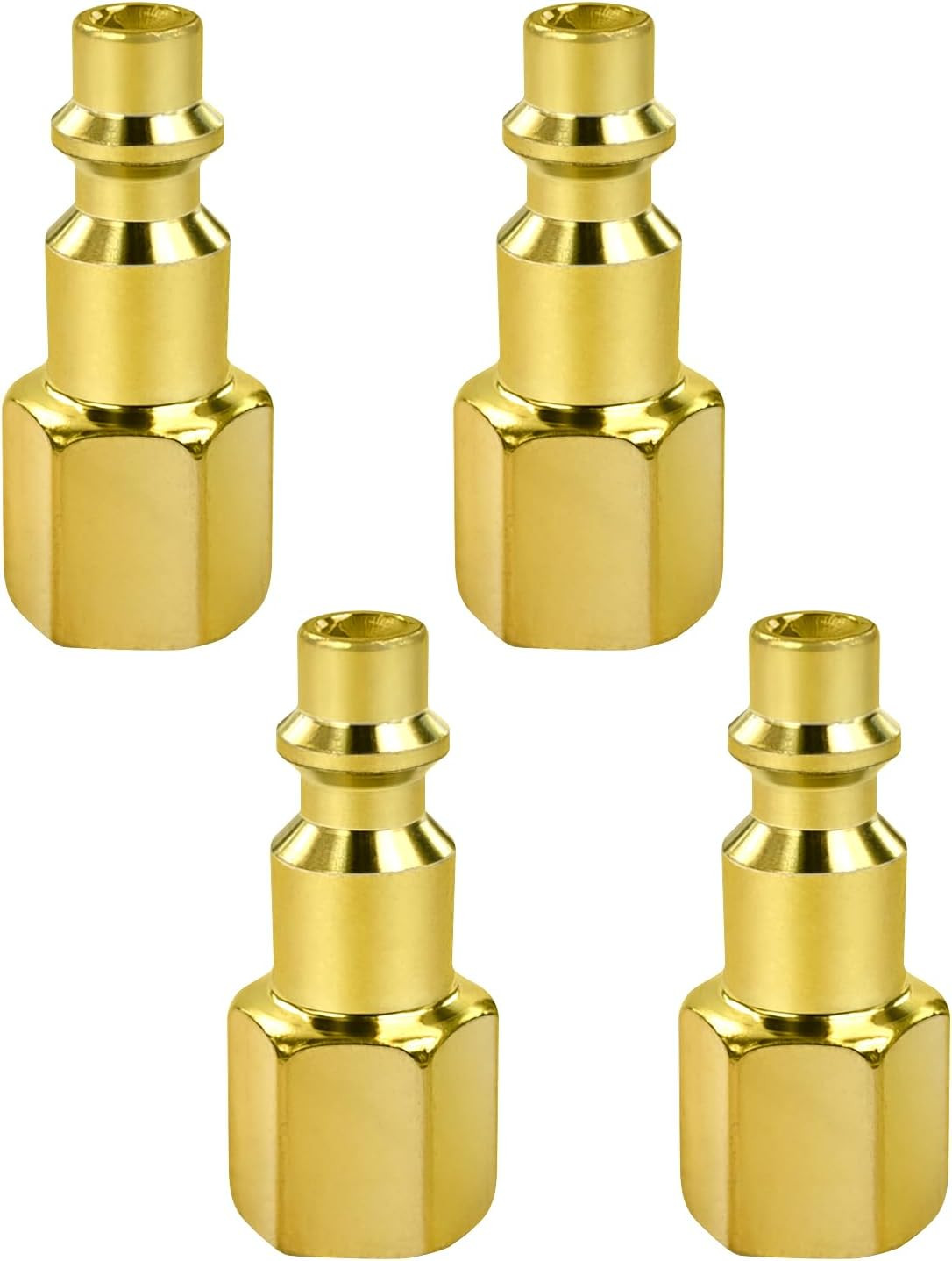 1/4 Inch Air Hose Fittings Kit - 4 Pcs Female Thread Quick C