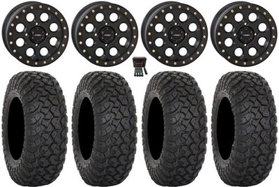 System 3 SB-7 15'' Wheels Black (4+3) 32'' RT320 Tires Polaris RZR