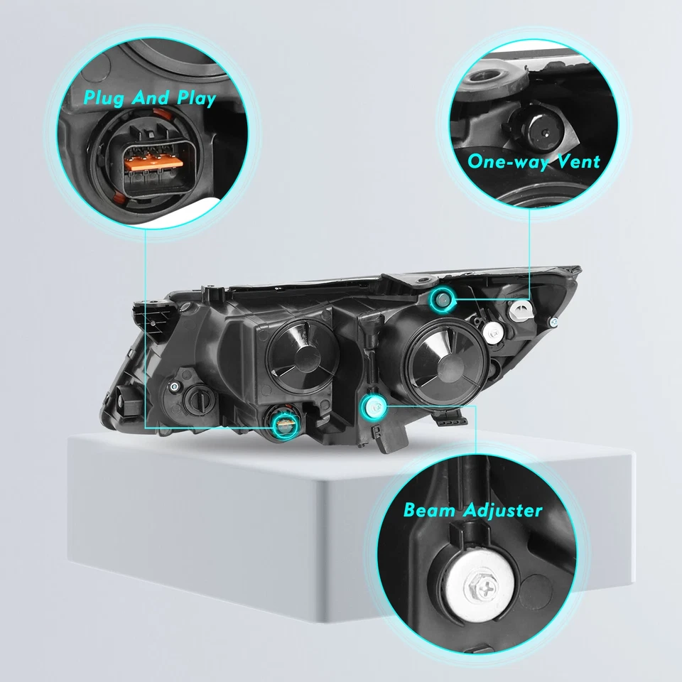 Conjunto de faros halógenos lado del pasajero para Kia Optima 2011-2012 2013 Foto 4 de 4