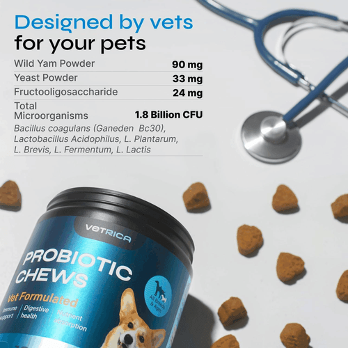 Probiotics for Dogs Chews for Digestive and Gut Health Dental Immune System - Picture 2 of 8