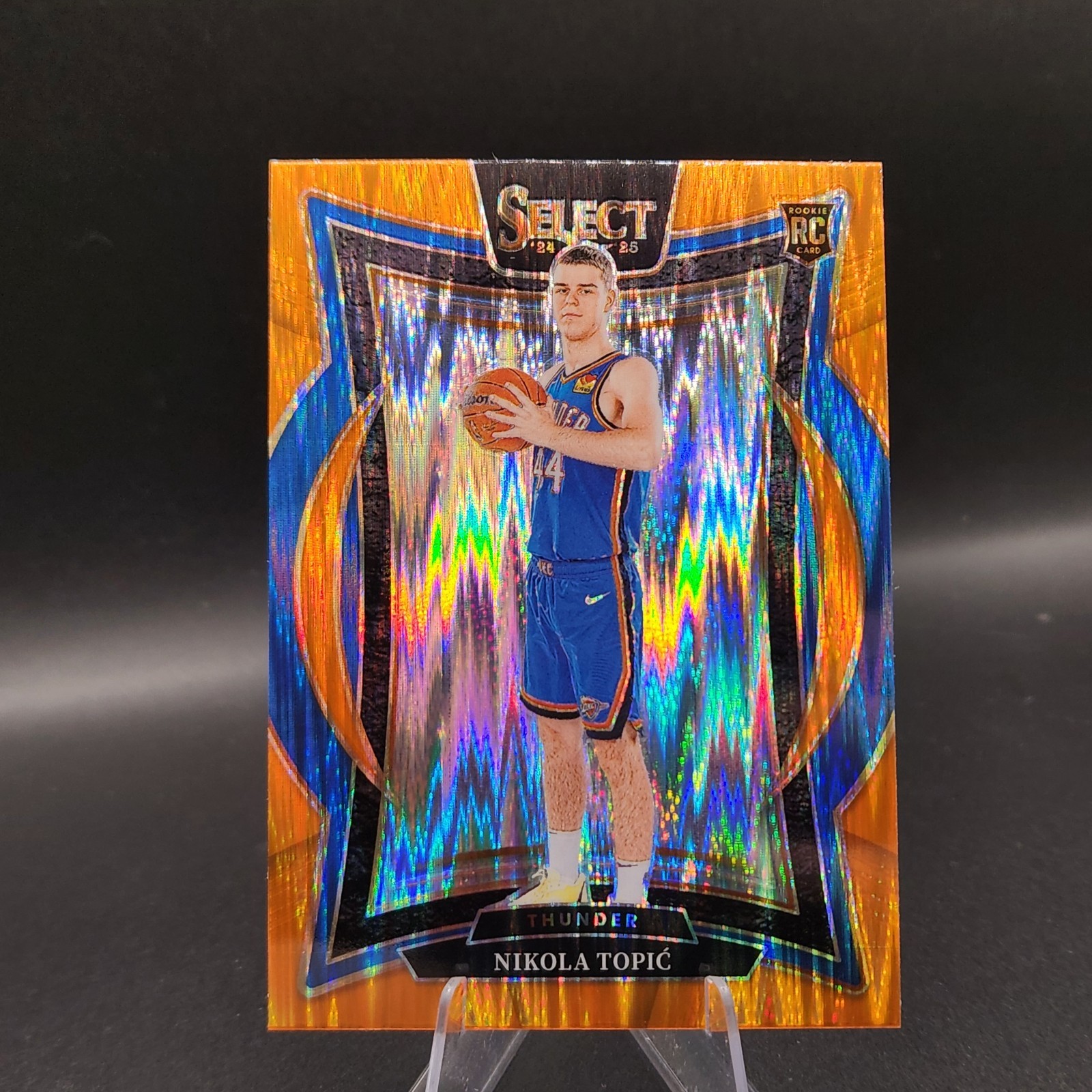 2024-25 Panini Select - Concourse Nikola Topic #89 Orange Flash Prizm (RC)