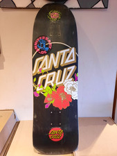 SANTA CRUZ FLORAL DOT PRE-ISSUE 9.35" SKATEBOARD DECK SKATE BLACK