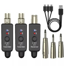 Microphone Transmitter Receiver UHF XLR Adapter For Recording Studio/Stage Show