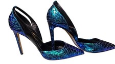 Alejandro Ingelmo Exotic Leather Stiletto d'Orsay-Style Size EU 39.5 MSRP $745