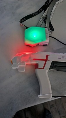 Laser X Light Gun Machine Blaster 2-Players Real Life Gaming Set Of 2 NSI 2016