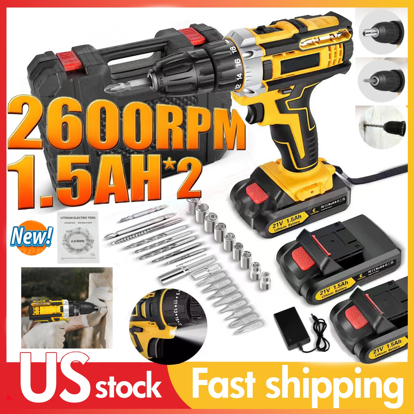 Combo Kit W/ 2 Battery & Charger