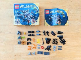 Lego Atlantis 8056 Monster Crab Clash + 8073 Manta Warrior Complete w/ Minifigs