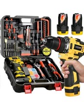 Drill Tool Kit Set, 108pcs Kit with 18V Cordless Drill/Screwdriver USED ONCE