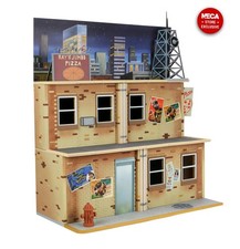 NECA TMNT Teenage Mutant Ninja Turtles Cartoon Toon Street Scene Diorama NEW