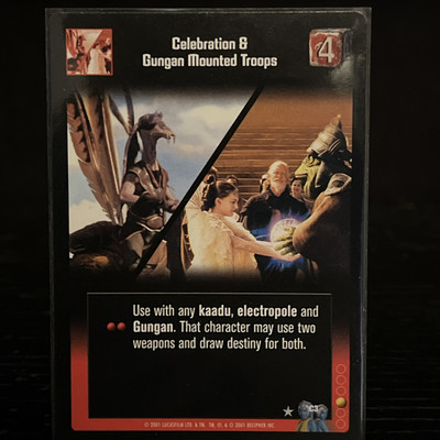 Celebration/Gungan Mounted Trooops - Young Jedi Reflections - Young Jedi. C3 CCG