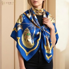 RARE VINTAGE HERMES Silk Scarf "Le Laisser Courre" Carre 90 Duty-free US