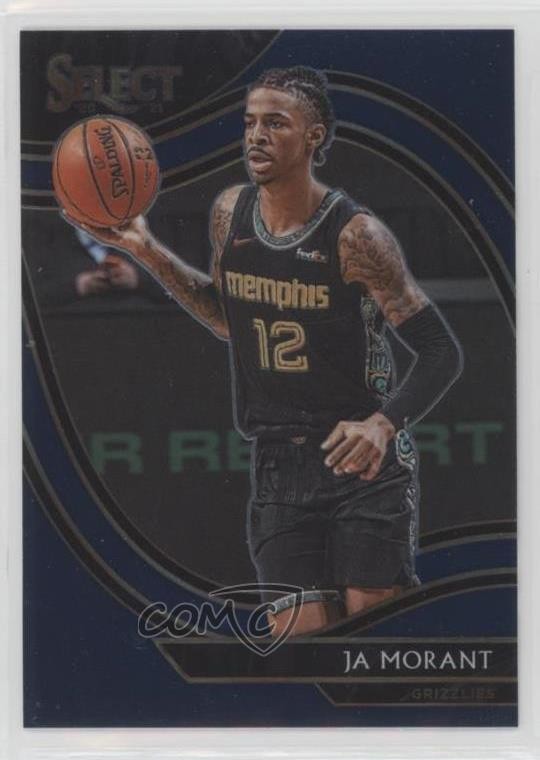 2020-21 Panini Select Courtside Retail Blue Ja Morant #255 02v3