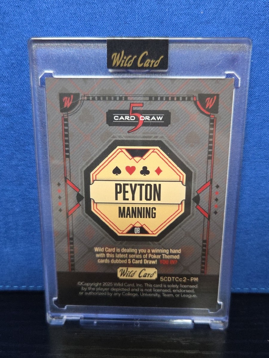 rare peyton manning cards Football Price Guide NFL Peyton Manning Signed Trading