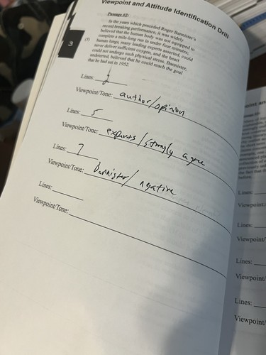 Powerscore LSAT Reading Comprehension Bible 2019 little writing in it - Picture 3 of 3