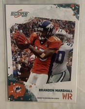 2010 Score #84 Brandon Marshall Miami Dolphins Denver Broncos Football Card