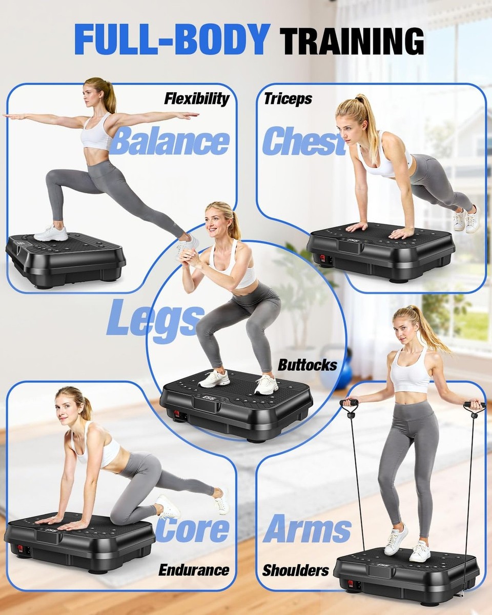 Bigzzia Vibration Plate Exercise Machine for Weight Loss – 100