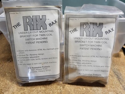 Lot of 2 The RIX RAX, Stock No. 1 Under Layout Switch Machine Mounting Bracket