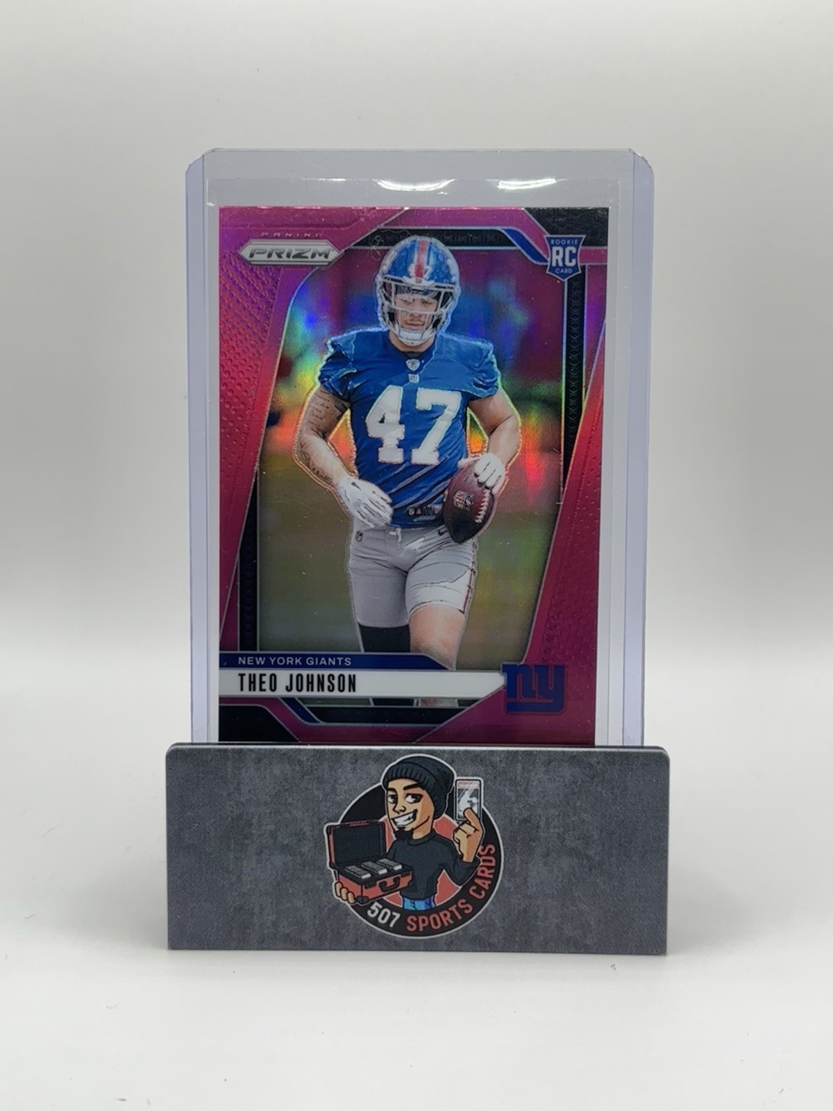 2024 Panini Donruss - Rated Rookie Theo Johnson #357 Optic Preview Pink Prizm