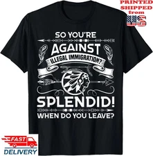 Funny Native American Immigration Indigenous Indian Pride T-Shirt, Unisex Tee