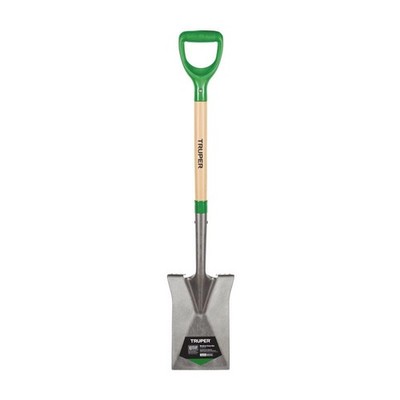 Truper Tru-Tough 41 in. Steel Square Garden Spade Wood Handle