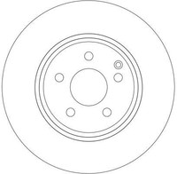 2Er Set Bremsscheiben TRW Automotive DF4264 MERCEDES-BENZ 211 421 09 12