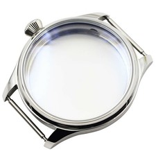 Corgeut 44mm stainless Steel Case For Seagull ST36 6497/6498 mechanical watch E