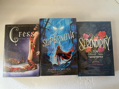 Marissa Meyer Book Lot: Cress Supernova Serendipity YA Fantasy Sci-Fi Hardcover