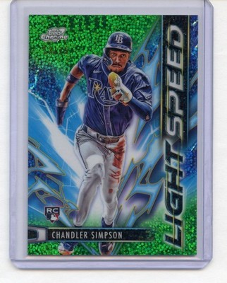 2025 Topps Cosmic Chrome Chandler Simpson Light Speed Green Space Dust /75 RC