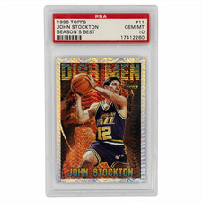 John Stockton Rookie Cards and Autographed Memorabilia Guide 12