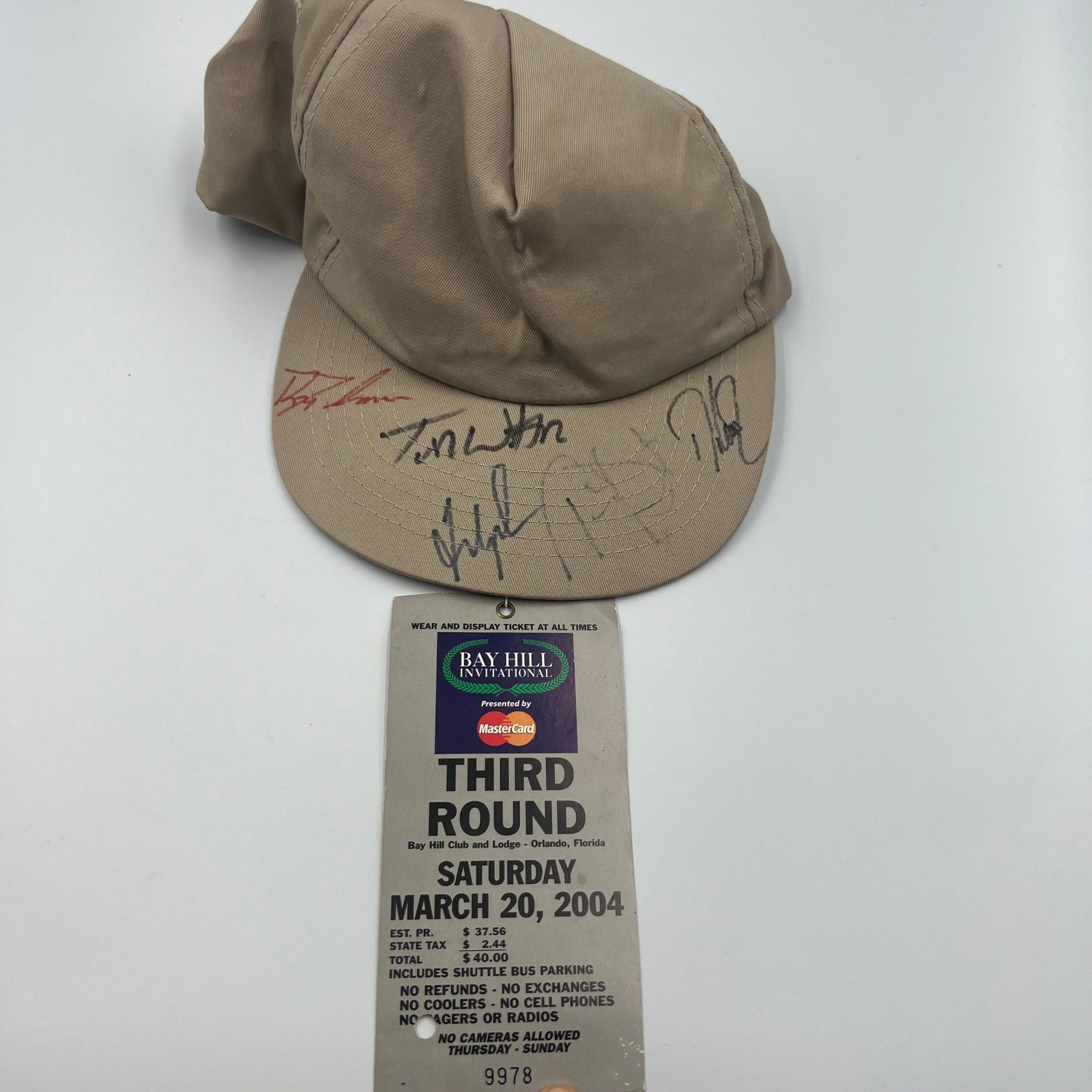 Bay Hill Invitational 2004 Tom Watson,Ryan Palmer,Fred Couples,Tim Petrovic Hat