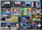 LOW #ED MULTI-COLORED RPA, AUTO, RELIC, REFRACTOR 50 FOOTBALL CARD LOT W/RC's