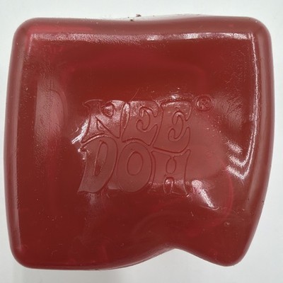 Nee Doh Red Tear-Resistant Gel Squeeze Ball Stress Reliever Toy