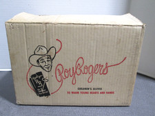 Rare Vintage 1950's Roy Rogers CHILDRENS GLOVES DISPLAY BOX GREAT DISPLAY ITEM