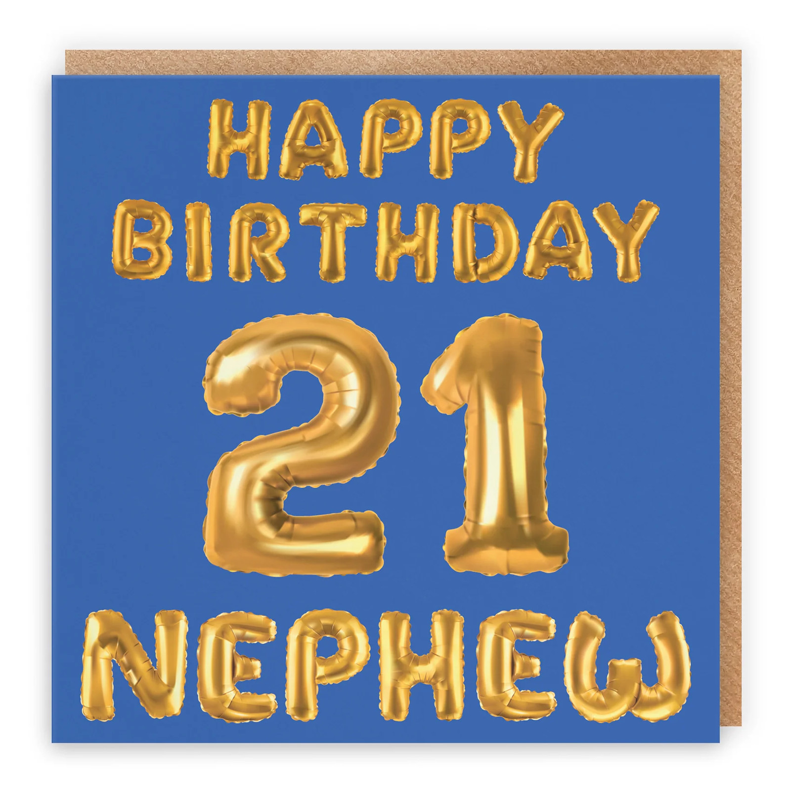 21st Nephew Birthday Card Balloon
