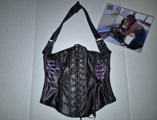 WWE Becky Lynch Ring Worn Used Corset PPV TLC Raw The Man Pop COA Shirt Event 