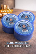 Lot of 3 Mill-Rose Blue monster PTFE Thread Tape 70885 1/2" x 1429' Sealant
