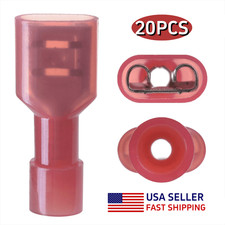 20PCS Insulated Quick Disconnect Female Spade Terminals 22-16AWG Wire Connectors