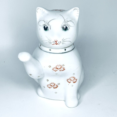 Vintage Katze Teekanne Form Karaffe Gefäß Porzellan Figur Neuheit Kätzchen Kätzchen