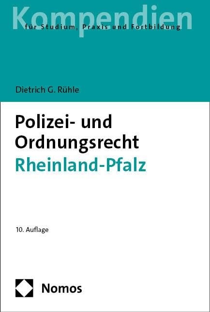 Dietrich G. R&uuml;hle Polizei- und Ordnungsrecht Rheinland-Pfalz (Tascabile)